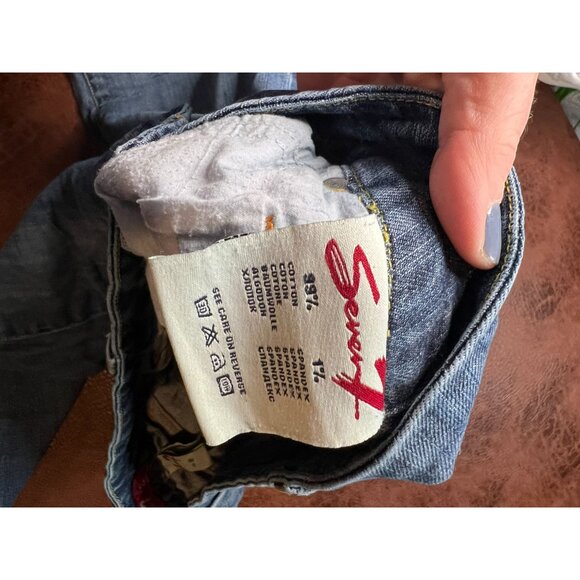 Seven7 Womens Low Rise  Bootcut Jeans Size 32 Light Wash Denim Y2k - Picture 4 of 9
